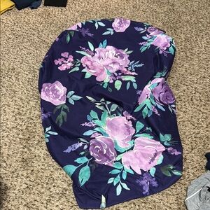 Fitted changing table cover